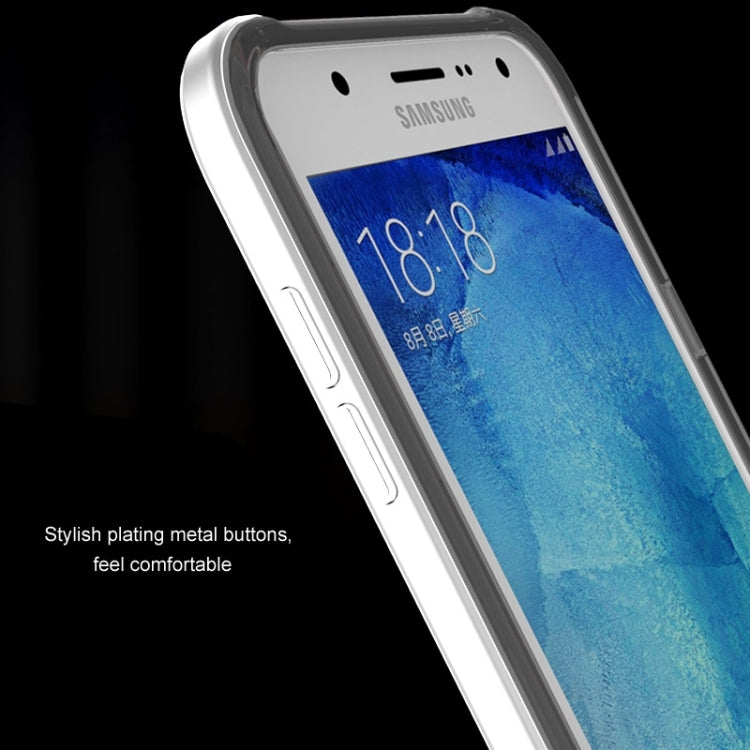 Slicoo Brushed Texture Electroplating Combination Case for Galaxy J5 / J500