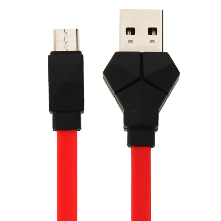 Teclast Noodle Style Micro USB 2.0 to USB Universal Sync Data Charging Cable for Phone / Tablet / Camera / MP3, Length: 1m(Red)