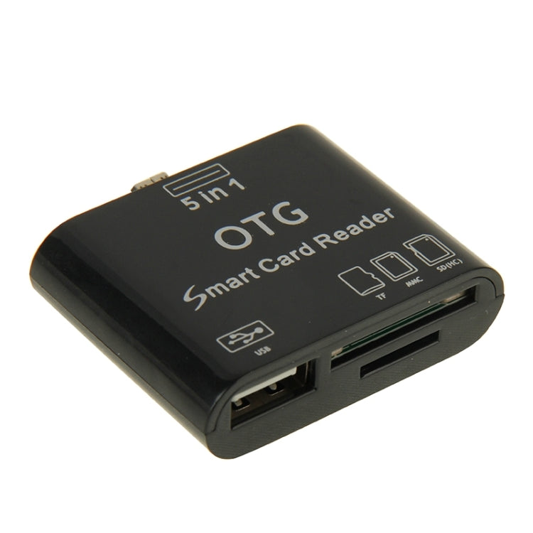 5 in 1 OTG Smart Card Reader, For Galaxy S3 / S4 / Note / Note II / Note III / Tab 3 / Nokia N8 etc