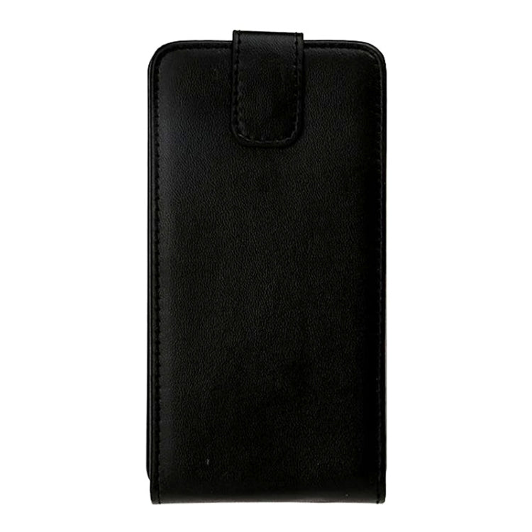 Vertical Flip Magnetic Snap Leather Case for Galaxy Core II / G355H(Black)