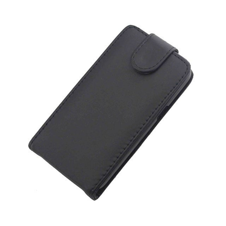 Vertical Flip Magnetic Snap Leather Case for Galaxy Core LTE / G386F(Black)