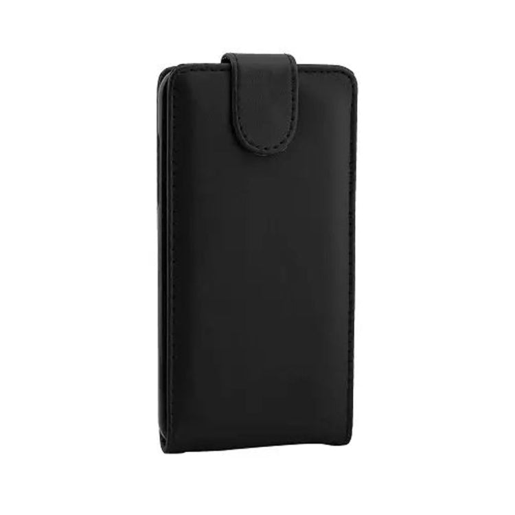 Vertical Flip Magnetic Snap Leather Case for Galaxy Grand Max / G720no(Black)