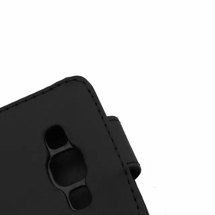 Vertical Flip Magnetic Snap Leather Case for Galaxy Grand Max / G720no(Black)