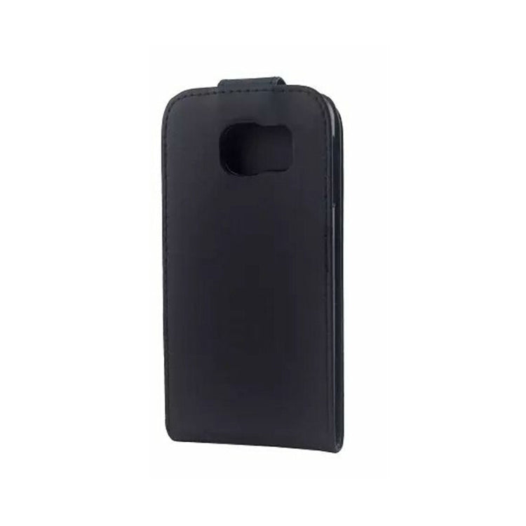 For Galaxy S6 / G920 Vertical Flip Magnetic Snap Leather Case(Black)