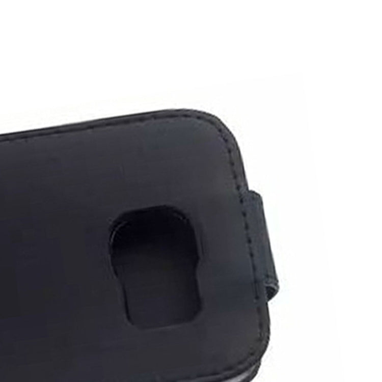 For Galaxy S6 / G920 Vertical Flip Magnetic Snap Leather Case(Black)