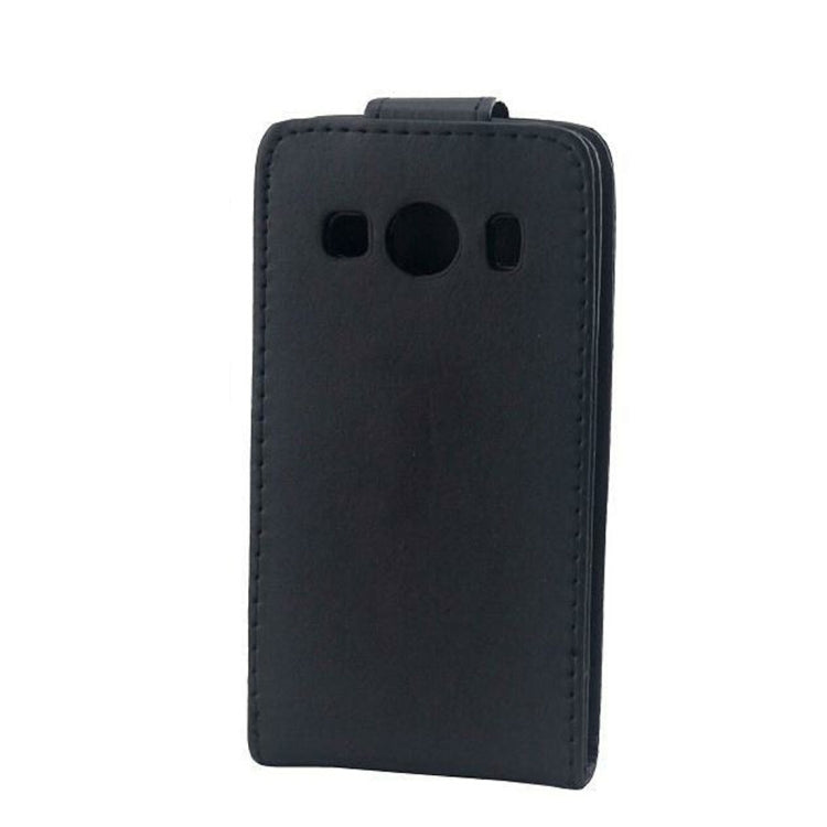 For Galaxy Ace Style LTE / G357 Vertical Flip Magnetic Snap Leather Case(Black)