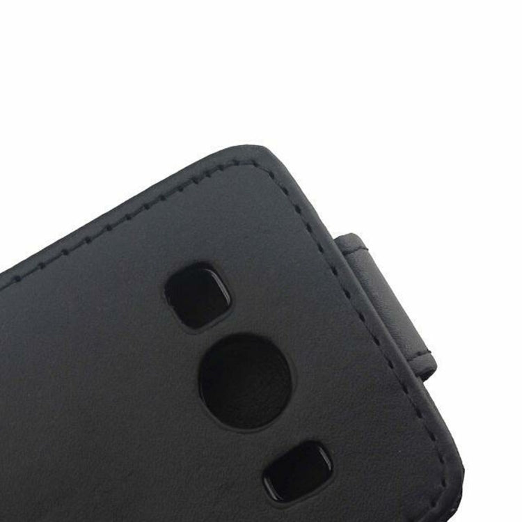 For Galaxy Ace Style LTE / G357 Vertical Flip Magnetic Snap Leather Case(Black)