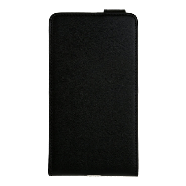 Vertical Flip Magnetic Snap Leather Case for Galaxy Note Edge / N915(Black)