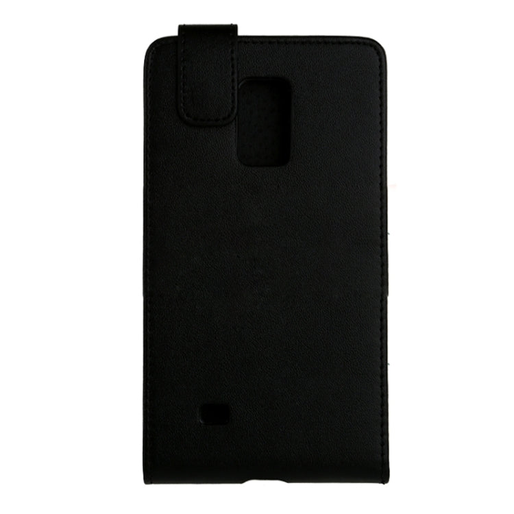 Vertical Flip Magnetic Snap Leather Case for Galaxy Note Edge / N915(Black)