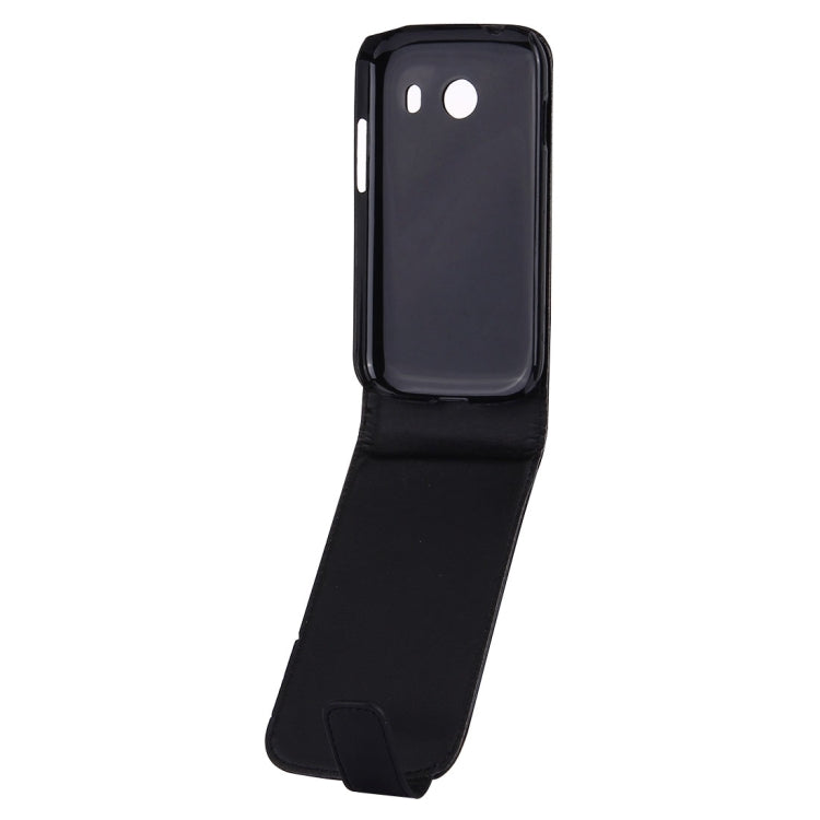 For Galaxy Ace Style / G310 Vertical Flip Magnetic Snap Leather Case(Black)