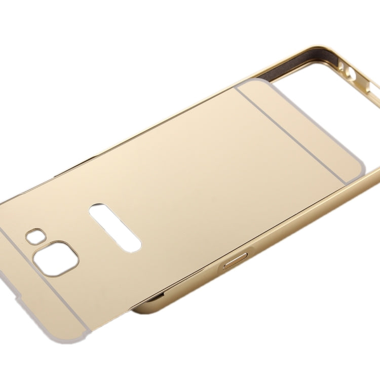 For Galaxy A5(2016) / A510 Fashionable Electroplating PC Push Pull Back Shell Cover + Metal Bumper Frame