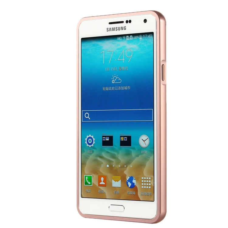 For Galaxy A5(2016) / A510 Fashionable Electroplating PC Push Pull Back Shell Cover + Metal Bumper Frame