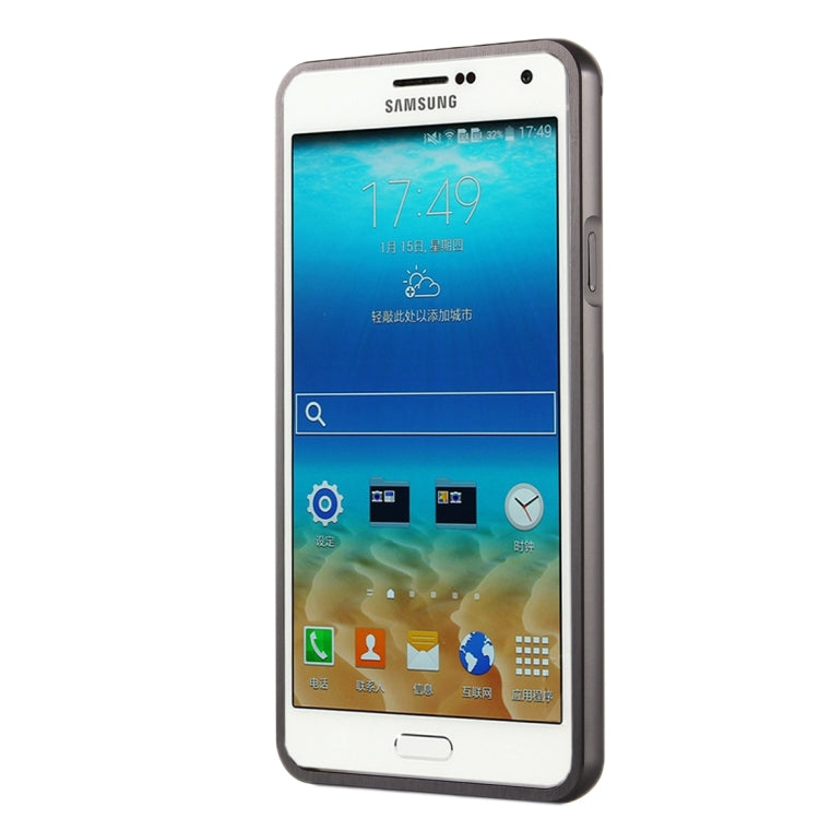 For Galaxy A7(2016) / A710 Fashionable Electroplating PC Push Pull Back Shell Cover  + Metal Bumper Frame