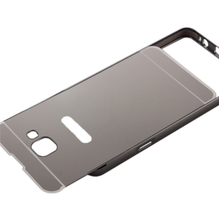 For Galaxy A7(2016) / A710 Fashionable Electroplating PC Push Pull Back Shell Cover  + Metal Bumper Frame