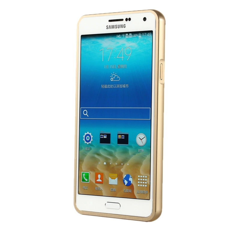 For Galaxy A7(2016) / A710 Fashionable Electroplating PC Push Pull Back Shell Cover  + Metal Bumper Frame