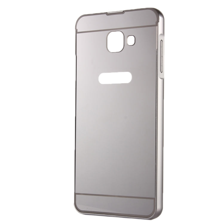 For Galaxy A7(2016) / A710 Fashionable Electroplating PC Push Pull Back Shell Cover  + Metal Bumper Frame