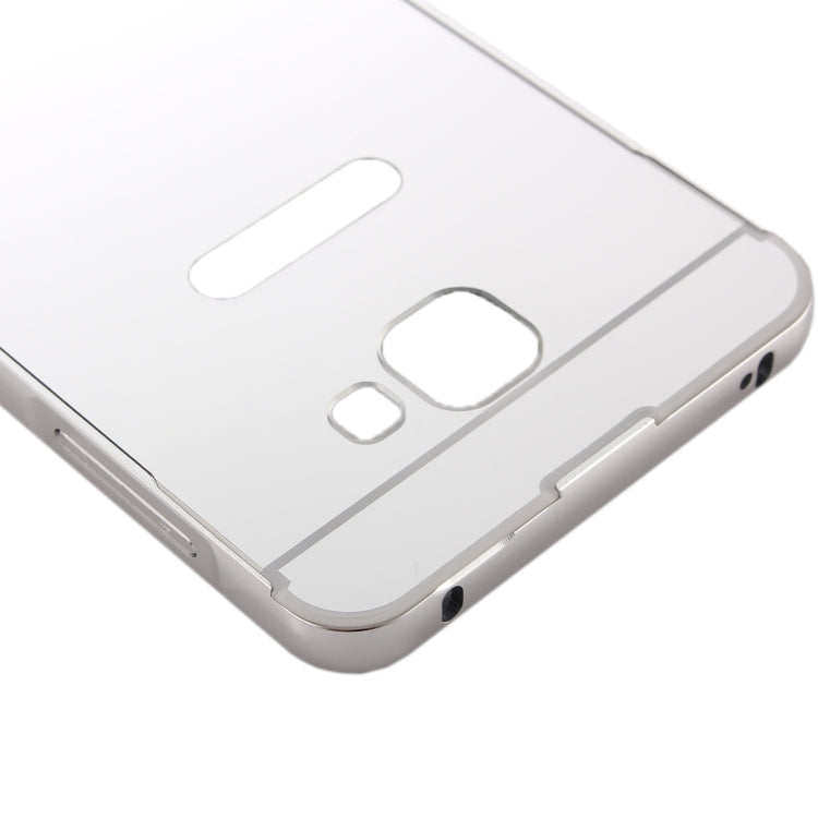 For Galaxy A7(2016) / A710 Fashionable Electroplating PC Push Pull Back Shell Cover  + Metal Bumper Frame