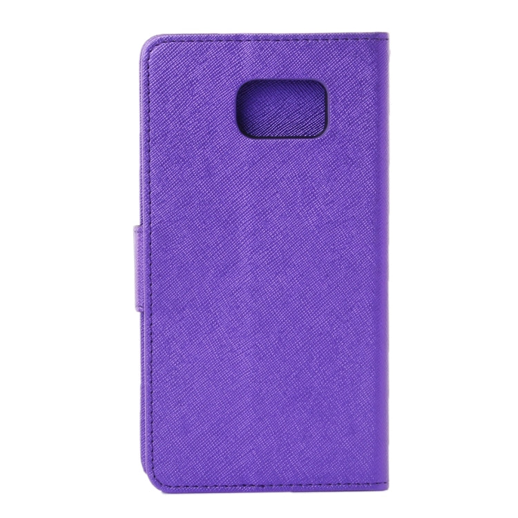For Galaxy S7 / G930 Cross Texture Horizontal Flip Solid Color Leather Case with Holder & Card Slots & Wallet