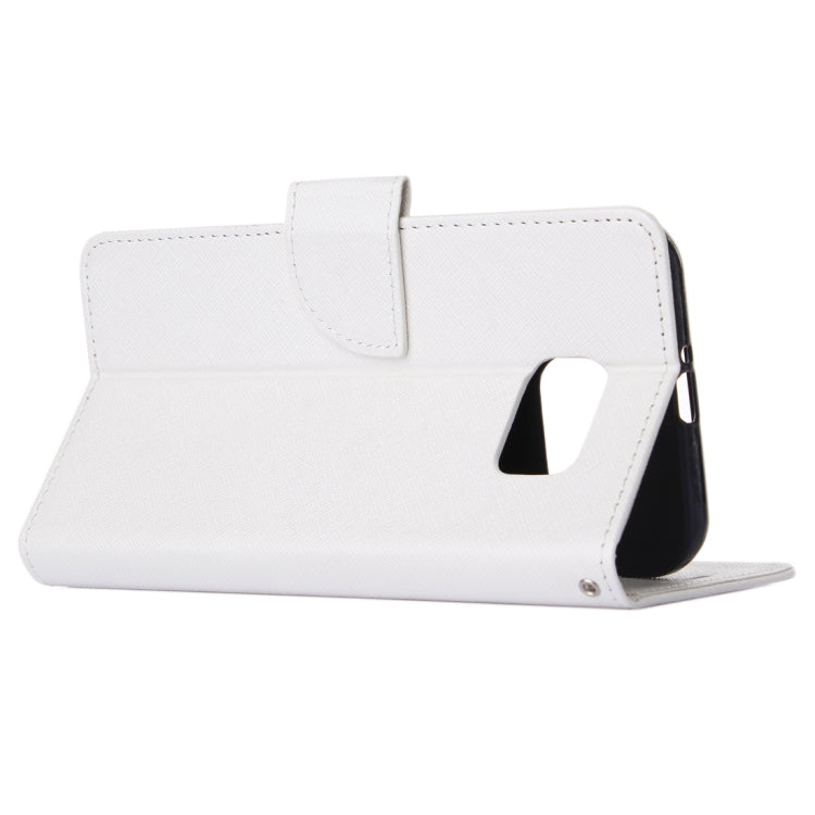 For Galaxy S7 / G930 Cross Texture Horizontal Flip Solid Color Leather Case with Holder & Card Slots & Wallet