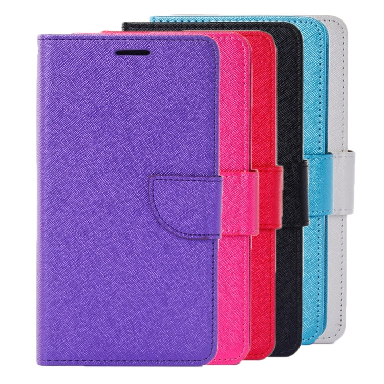 For Galaxy S7 / G930 Cross Texture Horizontal Flip Solid Color Leather Case with Holder & Card Slots & Wallet