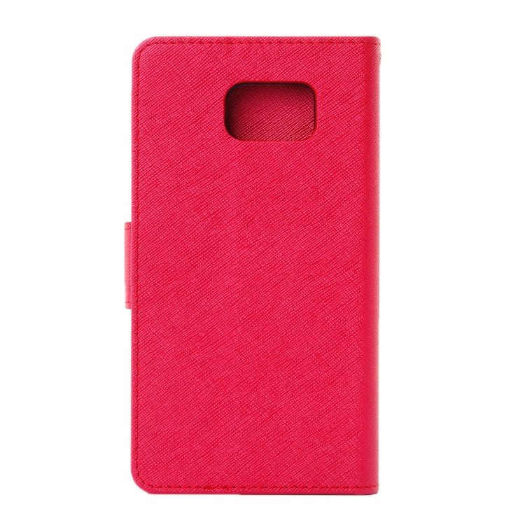 For Galaxy S7 Edge / G935 Cross Texture Horizontal Flip Solid Color Leather Case with Holder & Card Slots & Wallet
