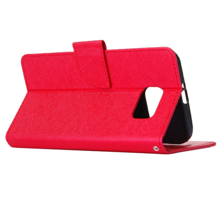 For Galaxy S7 Edge / G935 Cross Texture Horizontal Flip Solid Color Leather Case with Holder & Card Slots & Wallet