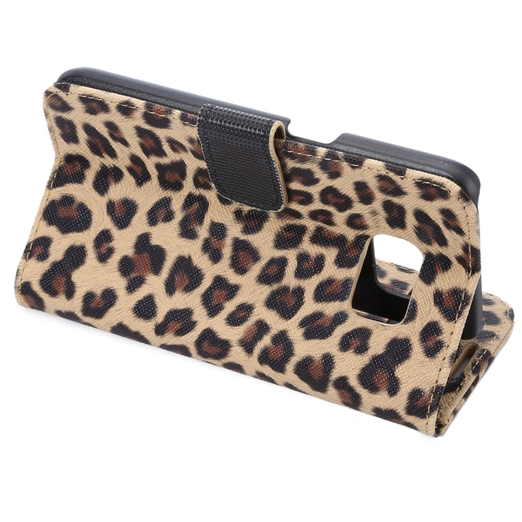 For Galaxy S7 / G930 Leopard Texture Horizontal Flip Leather Case with Holder & Card Slots & Wallet (Yellow)