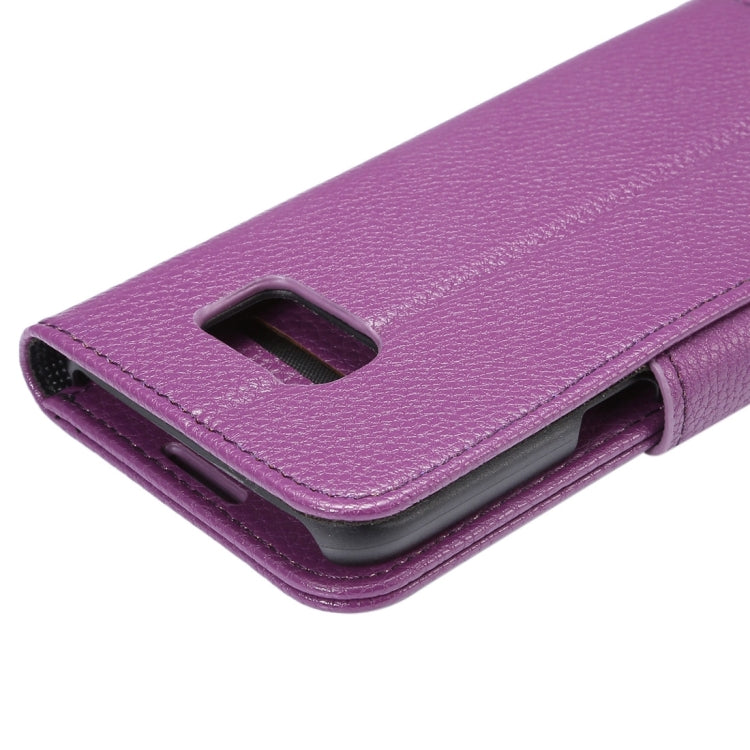 For Galaxy S7 / G930 Litchi Texture Horizontal Flip Leather Case with Holder & Card Slots & Wallet