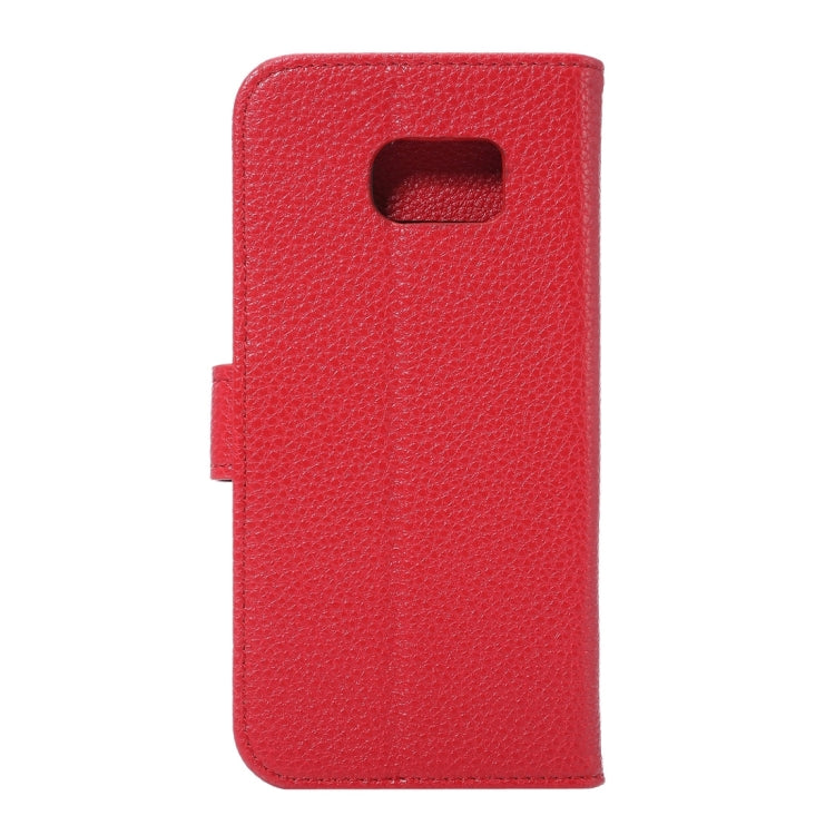 For Galaxy S7 / G930 Litchi Texture Horizontal Flip Leather Case with Holder & Card Slots & Wallet