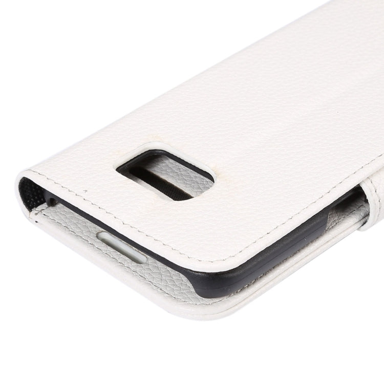For Galaxy S7 / G930 Litchi Texture Horizontal Flip Leather Case with Holder & Card Slots & Wallet