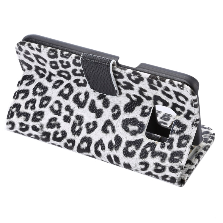 For Galaxy S7 Edge/ G935 Leopard Texture Horizontal Flip Leather Case with Holder & Card Slots & Wallet