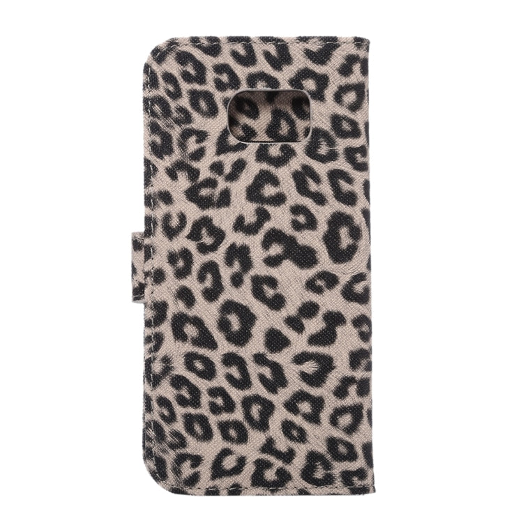 For Galaxy S7 Edge/ G935 Leopard Texture Horizontal Flip Leather Case with Holder & Card Slots & Wallet