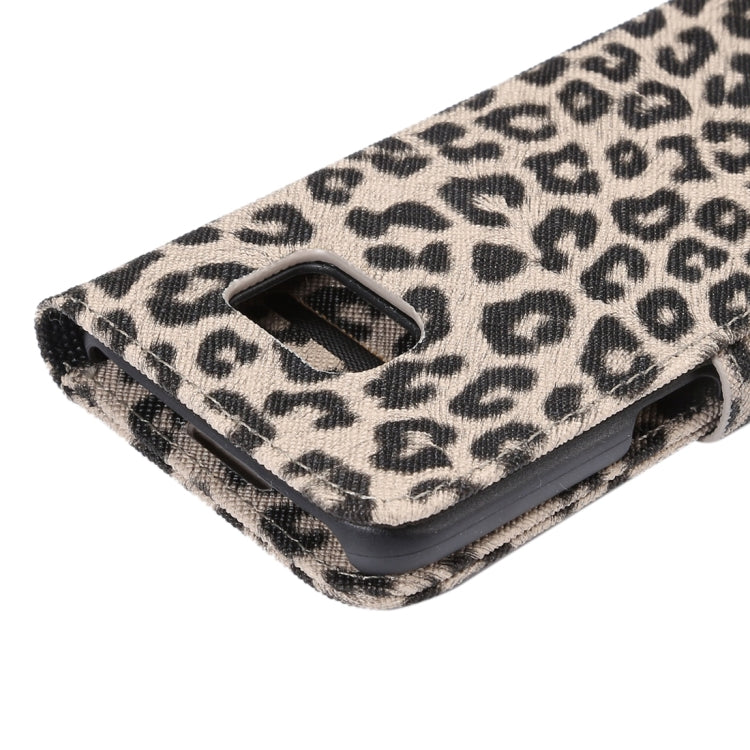 For Galaxy S7 Edge/ G935 Leopard Texture Horizontal Flip Leather Case with Holder & Card Slots & Wallet