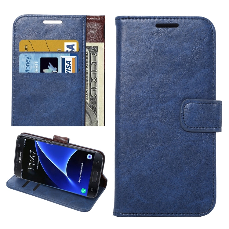 For Galaxy S7 Edge/ G935 Crazy Horse Texture Horizontal Flip Leather Case with Holder & Card Slots & Wallet
