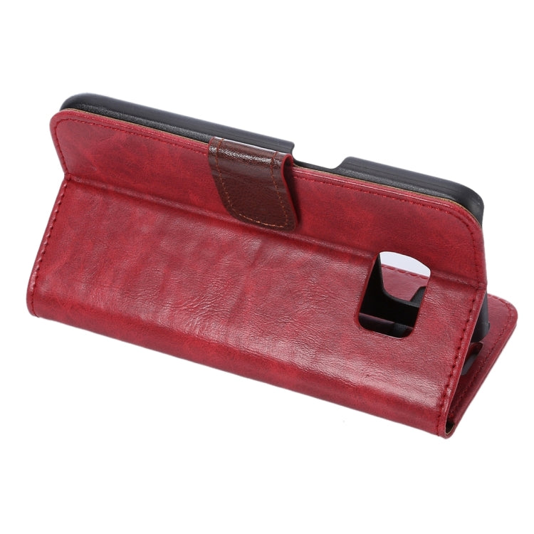 For Galaxy S7 Edge/ G935 Crazy Horse Texture Horizontal Flip Leather Case with Holder & Card Slots & Wallet