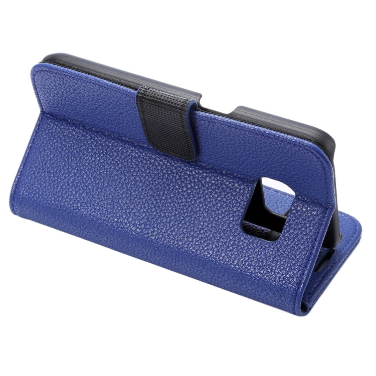For Galaxy S7 Edge/ G935 Litchi Texture Horizontal Flip Leather Case with Holder & Card Slots & Wallet