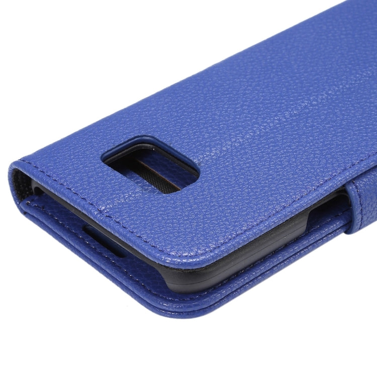 For Galaxy S7 Edge/ G935 Litchi Texture Horizontal Flip Leather Case with Holder & Card Slots & Wallet