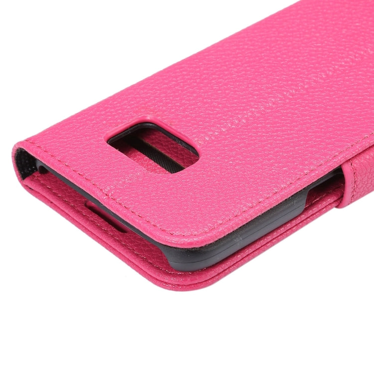 For Galaxy S7 Edge/ G935 Litchi Texture Horizontal Flip Leather Case with Holder & Card Slots & Wallet