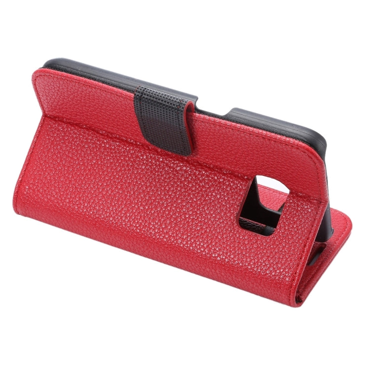 For Galaxy S7 Edge/ G935 Litchi Texture Horizontal Flip Leather Case with Holder & Card Slots & Wallet