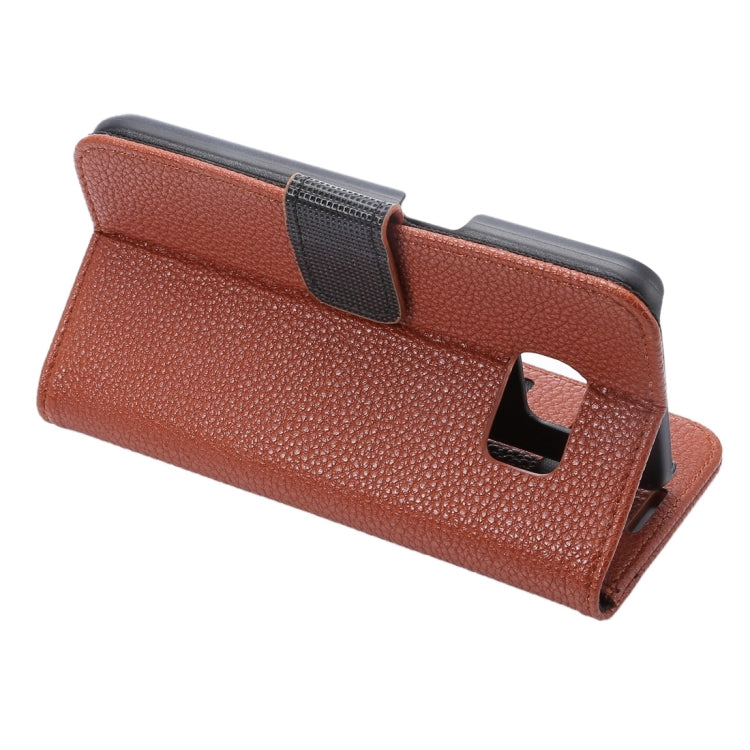 For Galaxy S7 Edge/ G935 Litchi Texture Horizontal Flip Leather Case with Holder & Card Slots & Wallet