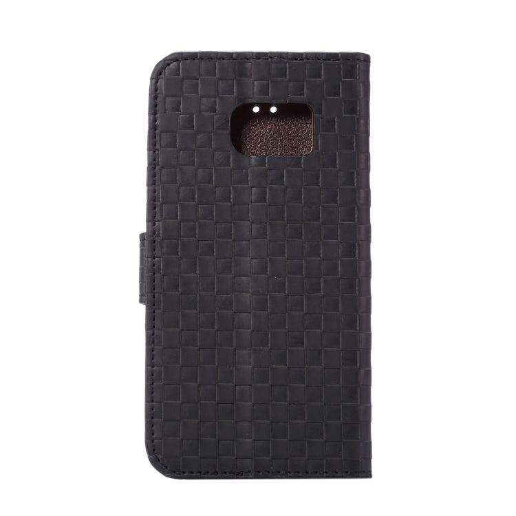 For Galaxy S7 / G930 Small Grid Voltage Texture Horizontal Flip Leather Case with Holder & Card Slots
