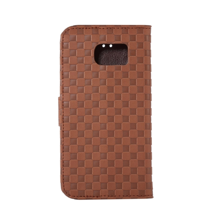 For Galaxy S7 / G930 Small Grid Voltage Texture Horizontal Flip Leather Case with Holder & Card Slots