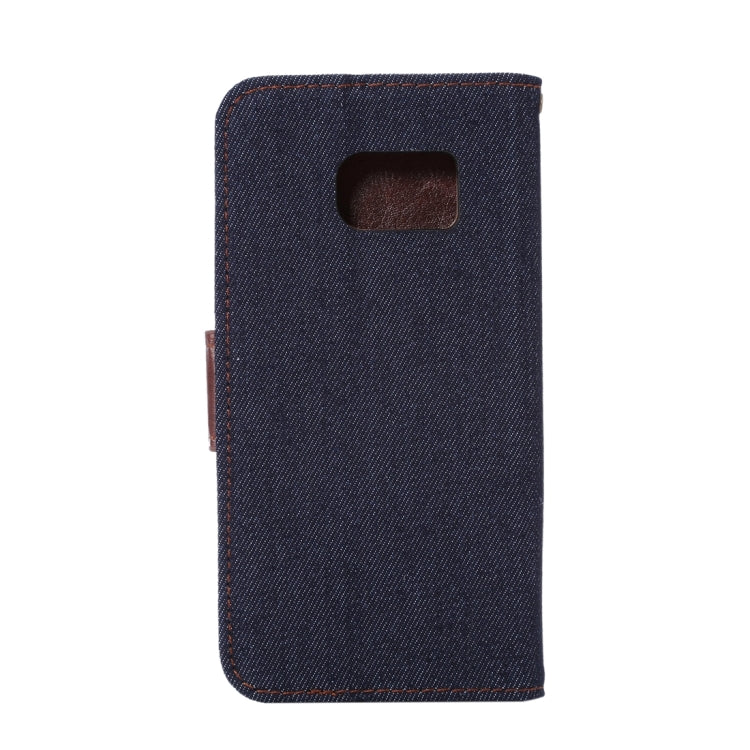 For Galaxy S7/G930 Jeans Horizontal Flip Leather Case with Holder & Card Slots