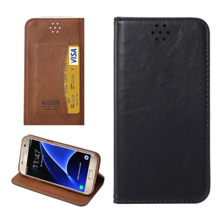 For Galaxy S7/G930 Magnetic Crazy Horse Texture Horizontal Flip Leather Case with Holder & Card Slots