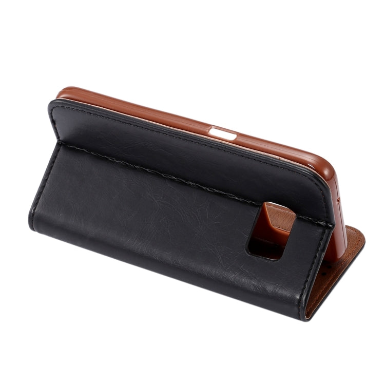 For Galaxy S7/G930 Magnetic Crazy Horse Texture Horizontal Flip Leather Case with Holder & Card Slots
