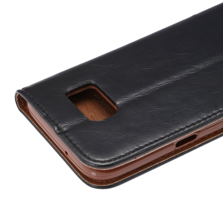 For Galaxy S7/G930 Magnetic Crazy Horse Texture Horizontal Flip Leather Case with Holder & Card Slots