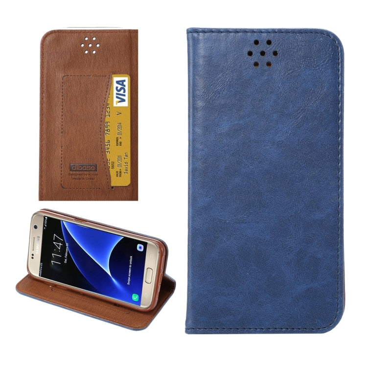 For Galaxy S7/G930 Magnetic Crazy Horse Texture Horizontal Flip Leather Case with Holder & Card Slots