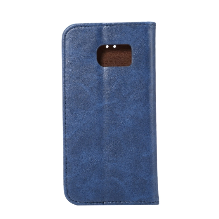 For Galaxy S7/G930 Magnetic Crazy Horse Texture Horizontal Flip Leather Case with Holder & Card Slots