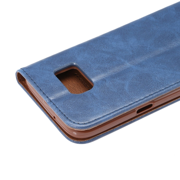For Galaxy S7/G930 Magnetic Crazy Horse Texture Horizontal Flip Leather Case with Holder & Card Slots