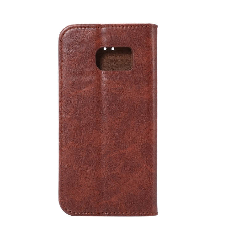 For Galaxy S7/G930 Magnetic Crazy Horse Texture Horizontal Flip Leather Case with Holder & Card Slots